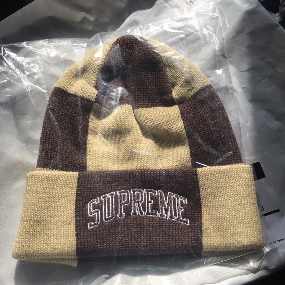 Supreme checkerboard beanie